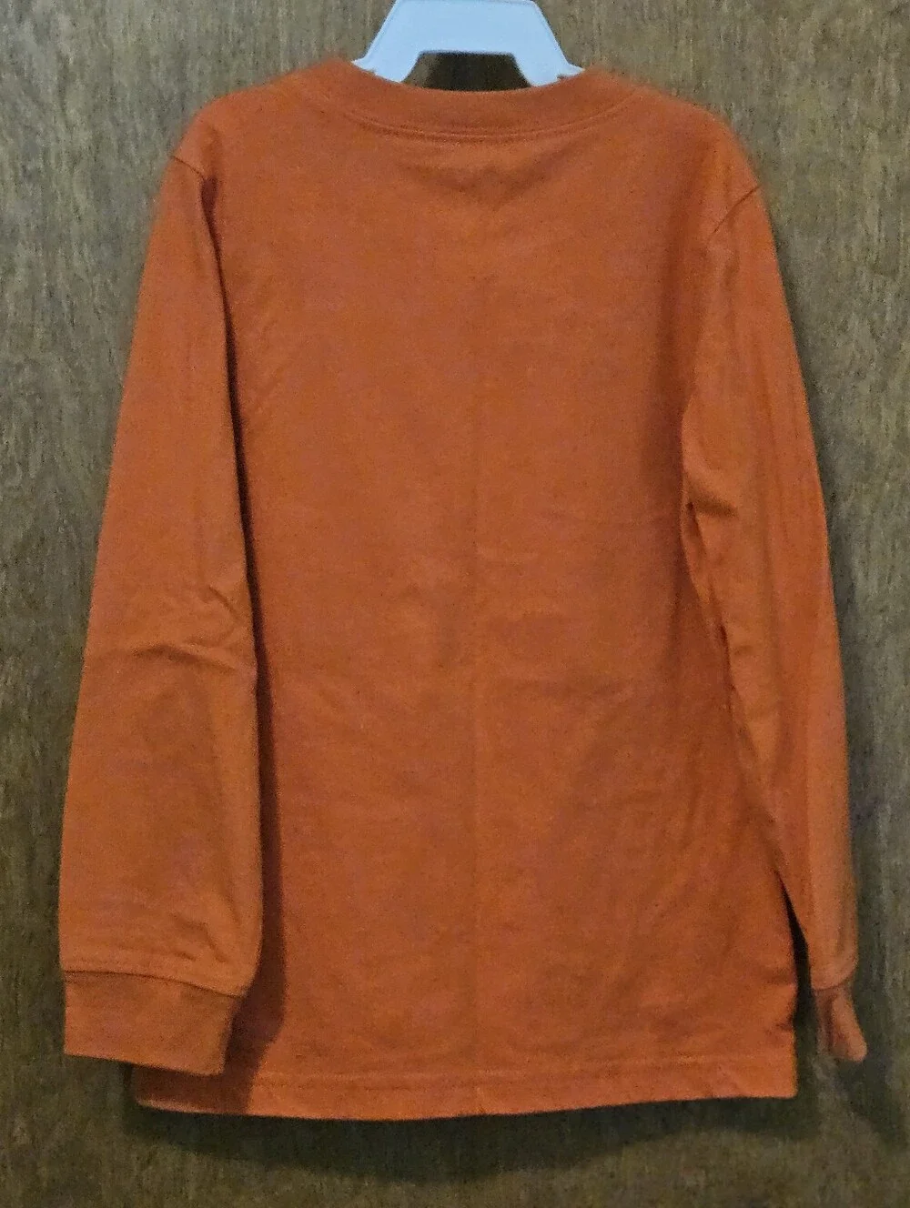 Carter's Orange Long-Sleeve Halloween Jack-O'-Lantern Tee